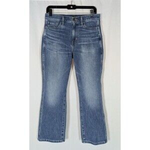 Banana Republic Jeans 29 Women's Blue Medium Wash High Rise Cropped Bootcut